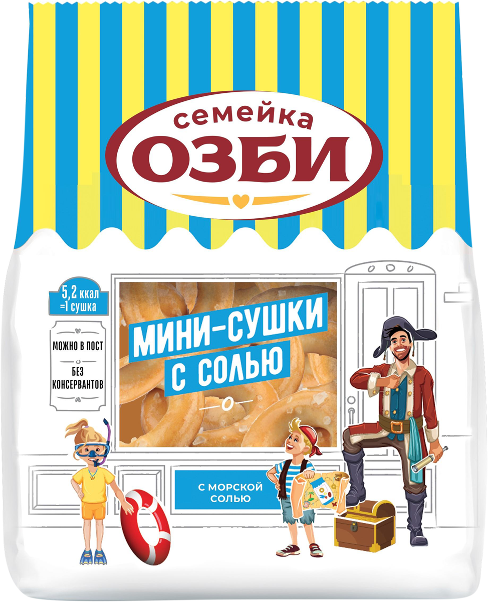 Сушки пшеничные ОЗБИ мини с солью ОЗБИ м/у, 150 г купить в магазине Табрис