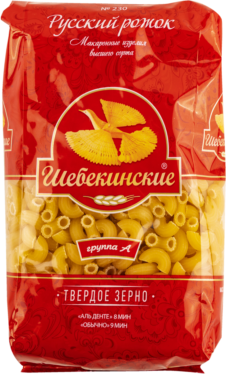 Макароны Шебекинские Русский рожок №230 МакПром м/у, 450 г купить в ...
