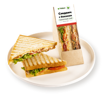 Сэндвич на пшеничном хлебе с беконом, с соусом Спайси ФудРайдер ТАБРИС карт/уп, 225 г
