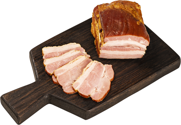 Мясо свиное варёно-копчёное Грудинка цельная Элитная СП ТАБРИС вес 