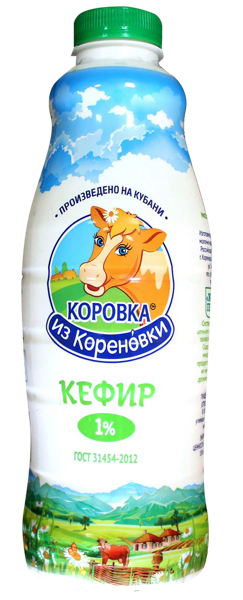 Кефир 1% Коровка из Кореновки Кореновский МКК п/б, 900 мл
