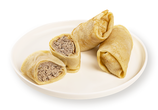 Блинчики с мясом на пшеничной муке СП ТАБРИС вес