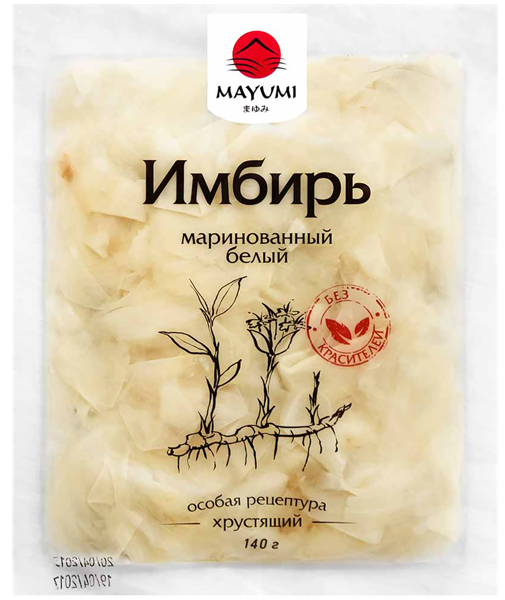Имбирь маринованный Маюми белый Лайу Тайфэн м/у, 140 г