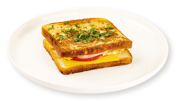 Сэндвич на пшеничном хлебе С ветчиной сыром скрэмблом обжаренный в яйце СП ТАБРИС бум/уп, 190 г