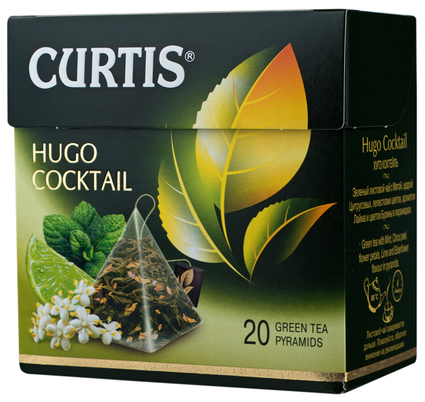 Зелёный чай пирамиды Кертисе. Чай зеленый в пирамидках Curtis. Curtis пирамидки Hugo Cocktail 1,8гр.*20п*12шт.. Curtis Energy в пирамидках. Хьюго коктейль