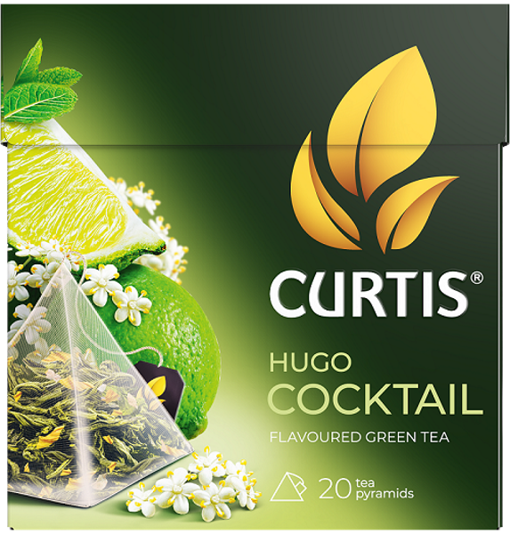 Зелёный чай пирамиды Кертисе. Чай зеленый в пирамидках Curtis. Curtis пирамидки Hugo Cocktail 1,8гр.*20п*12шт.. Curtis Energy в пирамидках. Хьюго коктейль