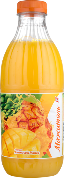 Напиток 0,05% сывороточный Мажитель Дж7 ананас манго ВБД п/б, 950 мл
