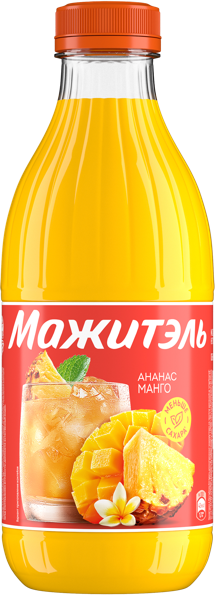 Напиток 0,05% сывороточный Мажитель Дж7 ананас манго ВБД п/б, 950 мл