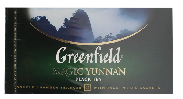 Чай черный в пакетиках Гринфилд меджик юньнань Орими Трейд кор, 25*2 г