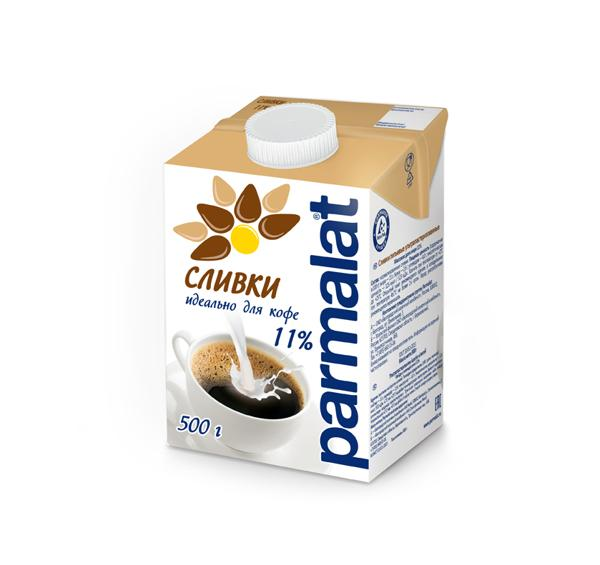 Сливки 11% Пармалат Белгородский МК т/п, 500 мл