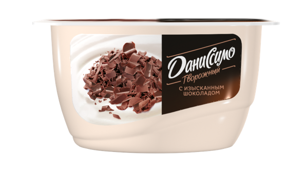 Творог 6,1% Даниссимо с изысканным шоколадом Данон п/б, 130 г
