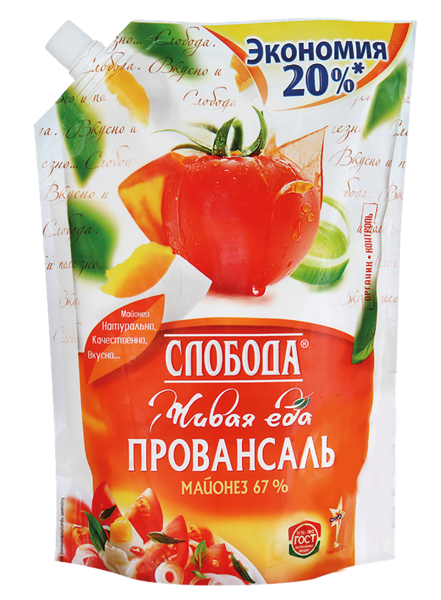 Майонез 67% Слобода провансаль ЭФКО м/у, 800 г