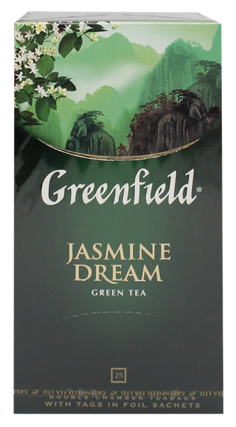 Чай зеленый в пакетиках Гринфилд жасмин дрим Орими Трейд кор, 25*2 г