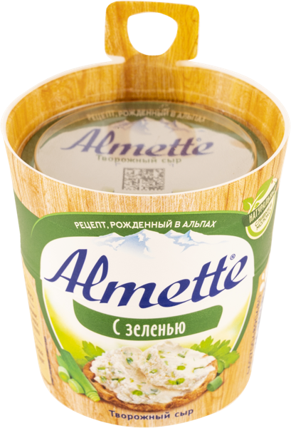 Сыр творожный Альметте зелень Хохланд Руссланд кор, 150 г купить в ...