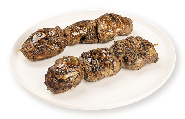 Шашлычки на мангале Из куриной печени на шпажке СП ТАБРИС вес