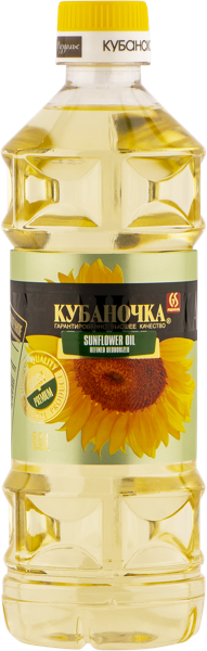Масло подсолнечное Кубаночка рафинированное Гранд Стар п/б, 500 мл