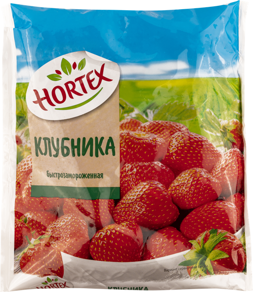 Ягоды замороженные Хортекс клубника Хортекс Холдинг м/у, 300 г