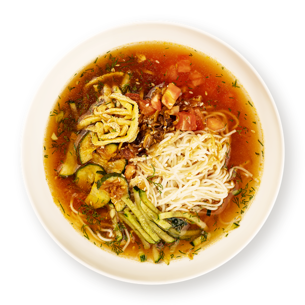 Суп по-корейски Куксу с курицей и омлетом холодный СП ТАБРИС пл/уп, 300 г