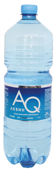 Вода негаз pH 7,5 Аквин природная питьевая ЭКО-Лаб п/б, 1.5 л
