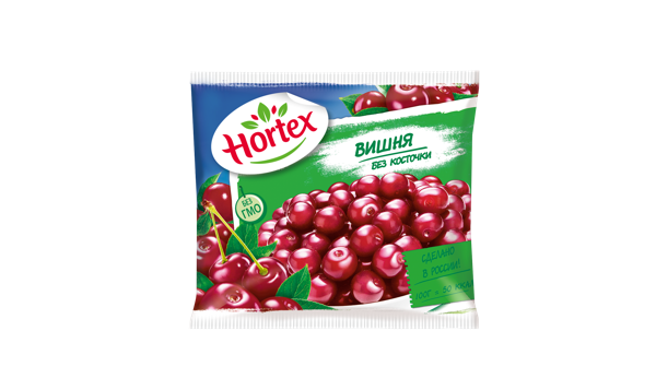 Ягоды замороженные Хортекс вишня без косточки Хортекс Холдинг м/у, 300 г