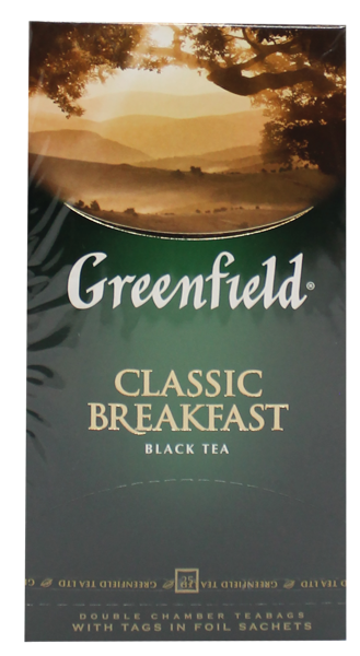 Чай черный в пакетиках Гринфилд классик брекфаст Орими Трейд кор, 25*2 г