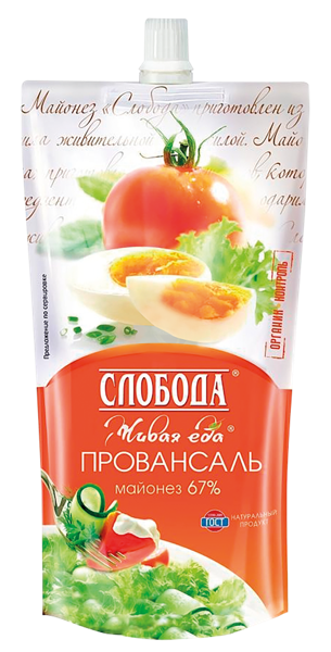 Майонез 67% Слобода провансаль ЭФКО м/у, 400 г