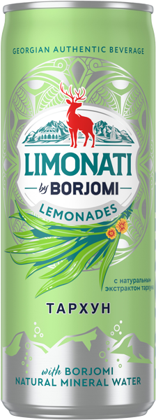 Напиток газ Лимонатти тархун Боржоми ИДС ж/б, 0,33 л