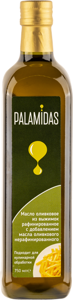 Масло оливковое Паламидас помас для жарки Паламидас Зейтин с/б, 750 мл