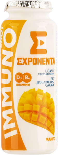 Напиток 1,5% кисломолочный Экспонента манго Горецкий ПК п/б, 100 мл