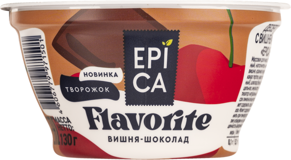 Десерт 8,1% творожный Эпика вишня шоколад Эрманн п/б, 130 г
