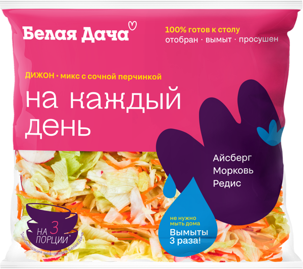 Смесь из свежих овощей Белая дача дижон Белая дача м/у, 150 г