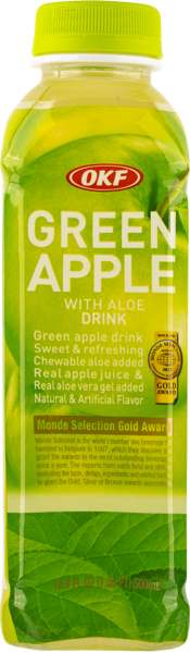 Напиток сокосодержащий негаз Фрут Дринкс Зеленое яблоко Алоэ ОКФ Корпорейшн п/б, 0,5 л