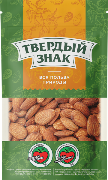 Орехи натуральные очищенные Твердый знак миндаль Орехпром м/у, 90 г