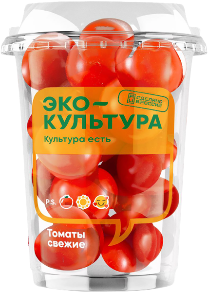 Овощ круглый Эко-культура томат черри красный Эко-Культура шейкер, 250 г