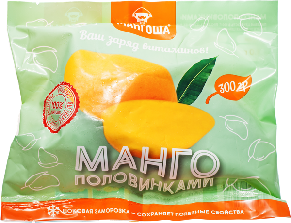 Фрукт замороженный Мангоша половинки манго Лао виет фудс компани м/у, 300 г