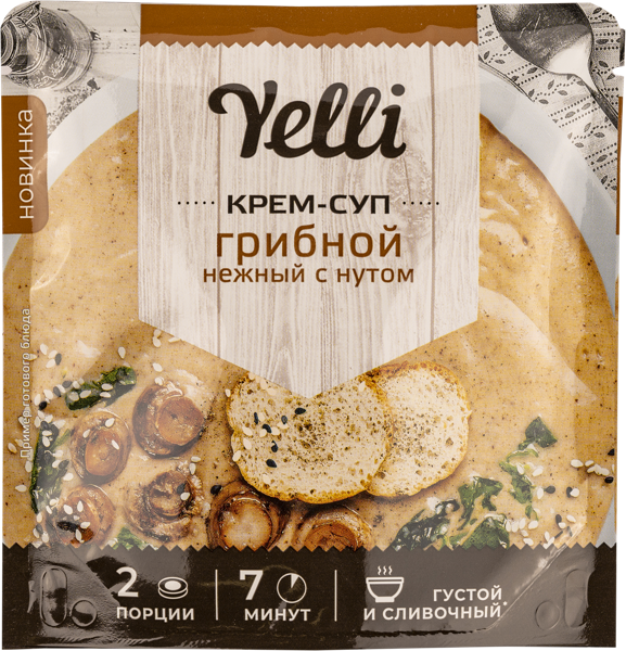 Суп быстрого приготовления Елли грибной с нутом Ярмарка ТД м/у, 70 г