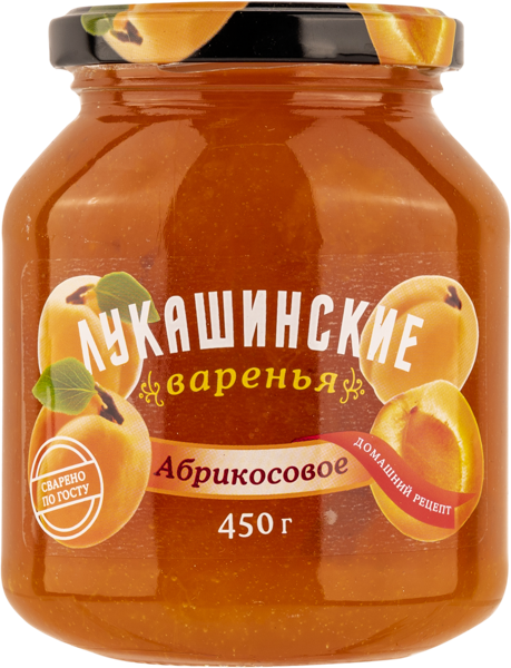 Варенье из абрикоса Лукашинские Вологодский комбинат с/б, 450 г