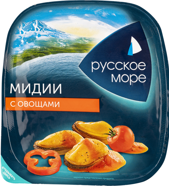 Салат из мяса мидии Русское Море с овощами Русское Море АО п/у, 150 г