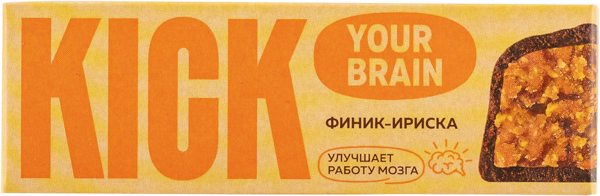 Батончик в шоколаде Кик без сахара финик ириска Фуд Рев ПК кор, 45 г