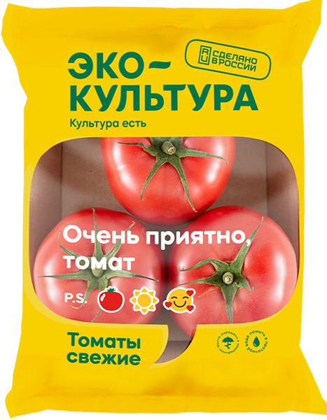 Овощ томат розовый Эко-культура сорт Хакимару Эко-Культура флоу-пак, 600 г