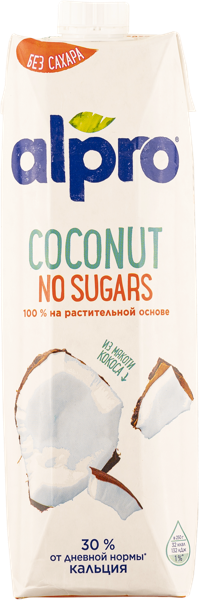 Напиток кокосовый без сахара Алпро 1% Алпро т/п, 1 л