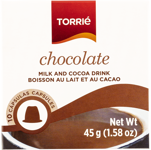 Горячий шоколад растворимый Торри в капсулах 10шт ХМВ кор, 45 г