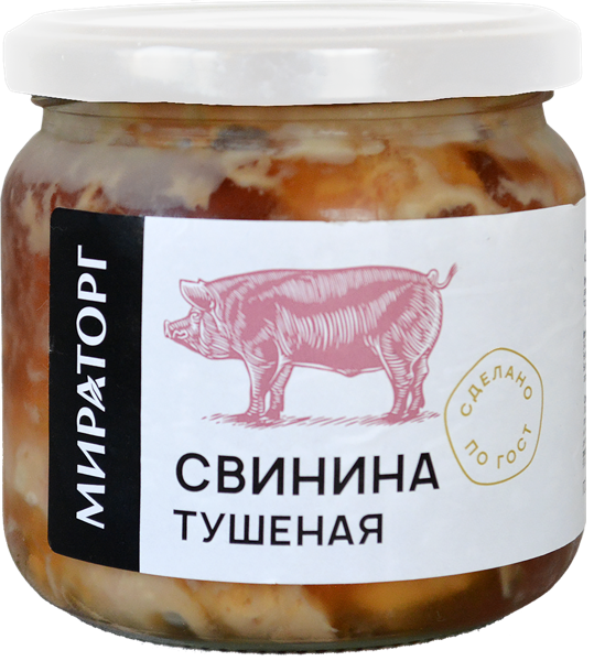 Консервы Мираторг свинина тушеная Брянская МК с/б, 350 г