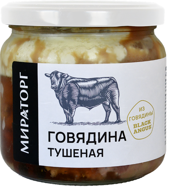 Консервы Мираторг говядина тушеная Брянская МК с/б, 350 г