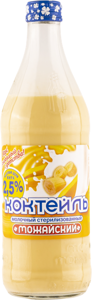 Коктейль 2,5% молочный Можайское банан Можайский МЗ с/б, 450 мл