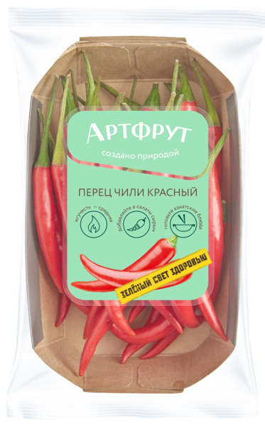 Овощ Артфрут перец чили красный лоток, 50 г