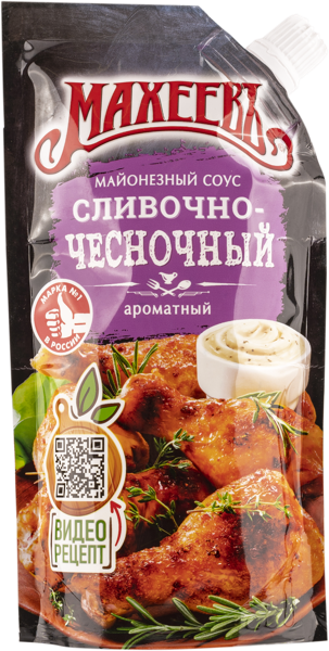 Соус майонезный Махеев сливочно-чесночный Эссен продакшн м/у, 200 г