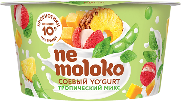 Йогурт 5% соевый Немолоко тропический микс Сады Придонья п/б, 130 г