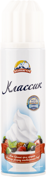 Сливочный крем 17% взбитый Альпенгурт классический Хохвальд ж/б, 200 г