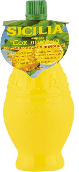 Сок лимона Сицилия Пец Хаас п/б, 115 мл